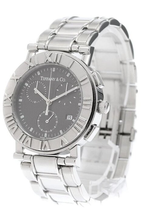 TIFFANY&Co. Atlas Chronograph Date black Dial Quartz Men\'s Watch_942271 main image 9